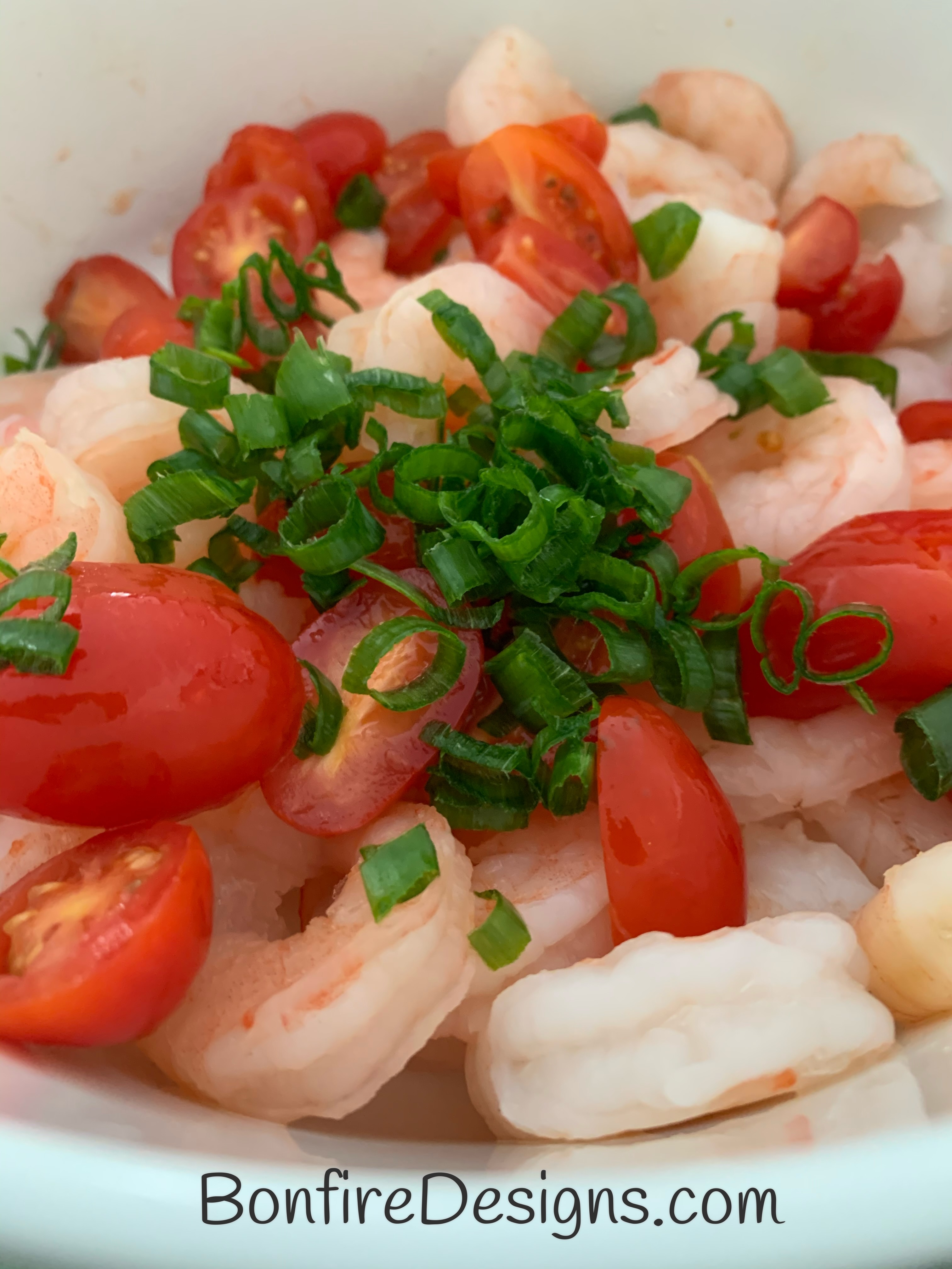 Our family LOVES easy shrimp and tomato salad combinations perfect as appetizers, brunch and alone as a salad. 